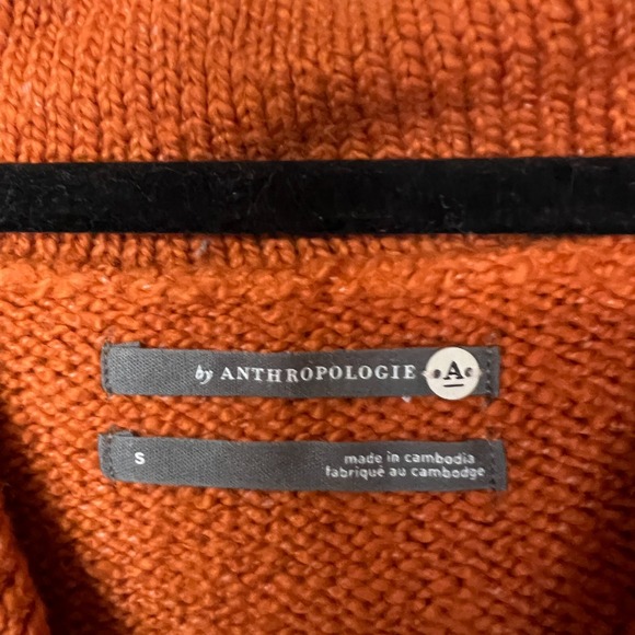 Anthropologie Sweater Womens Small Draped Cowl Neck Pull Over Long Sleeve NWT - Picture 4 of 10